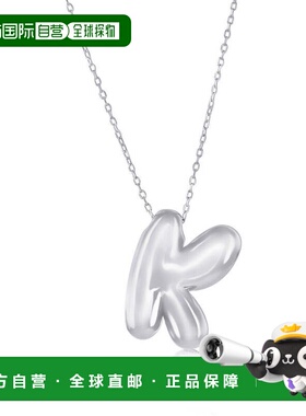 自营simonaSterling Silver, Bubble 'R' Initial Necklace - sil