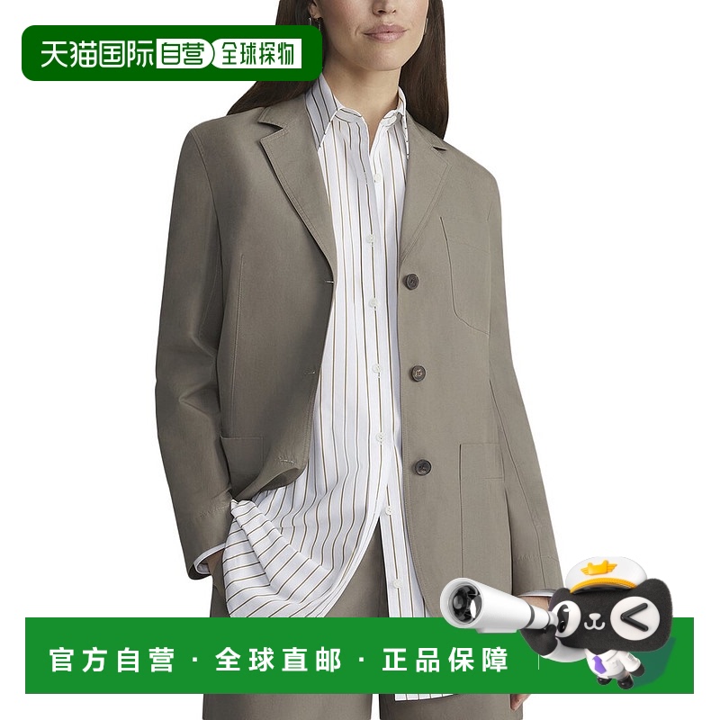 自营lafayette 148 new yorkLafayette 148纽约补丁口袋单排扣运-