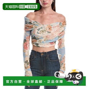 Off 美国奥莱直发 自营AFRM Wrap Top red Shoulder Dido The