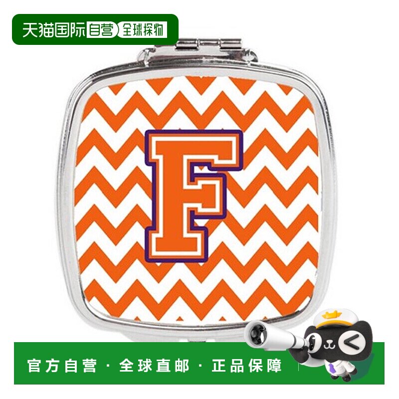 自营 Carolines Treasures CJ1062-FSCM 字母 F Chevron Ora正品