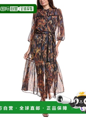 自营Julia Jordan Maxi连衣裙-橙色 美国奥莱直发