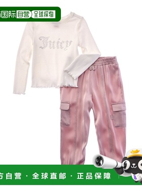 自营Juicy Couture 2pc Top & Satin Pant Set - purple 美国奥莱