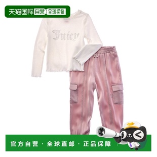 自营Juicy Couture 2pc Top & Satin Pant Set - purple 美国奥莱