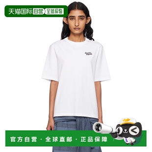 1h可退 香港直邮潮奢 MAISON KITSUNE 女士 白色 Handwriting Com