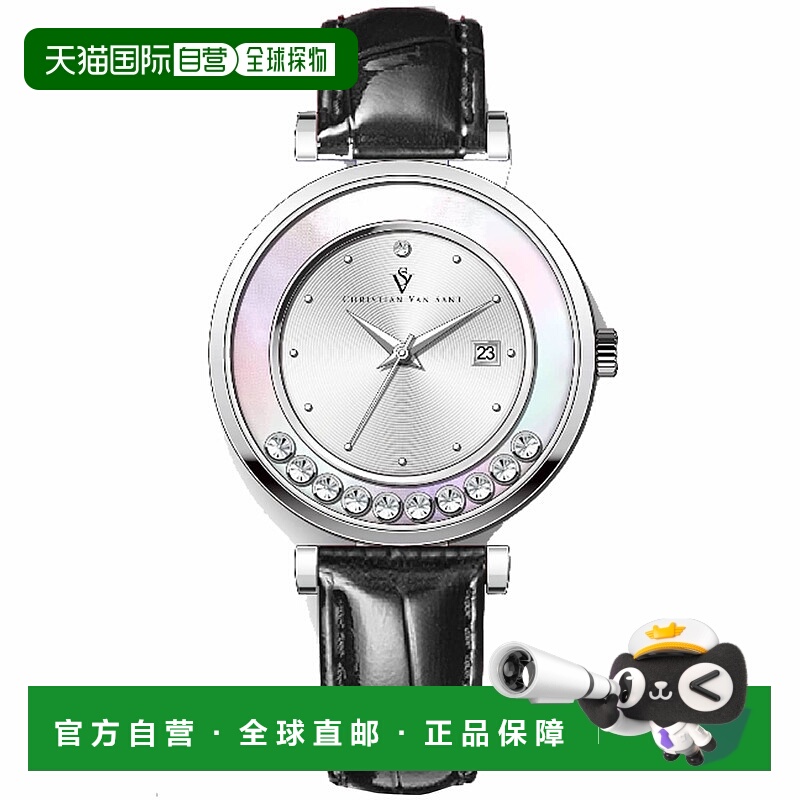 自营Christian Van Sant Women's Bria Silver Dial Watch - silv