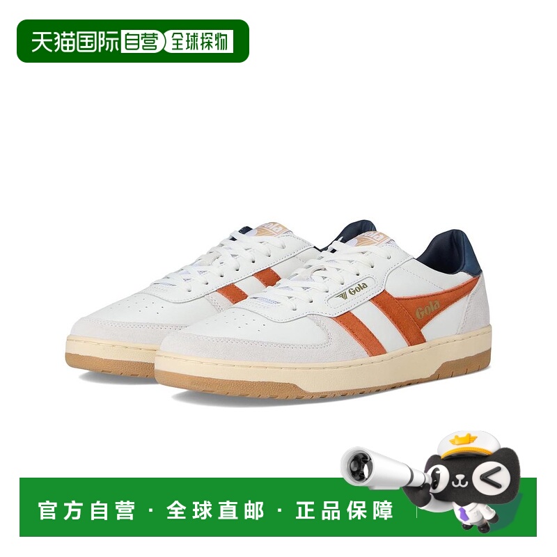 1h可退 【美国直邮】gola/高乐男士休闲鞋圆头运动真皮系带潮流时