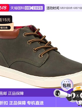 自营Youth Deer Stags Warren Sneaker Dark Green Round Toe Lac