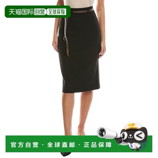 自营Peserico Midi Skirt - black 美国奥莱直发半身裙包臀裙