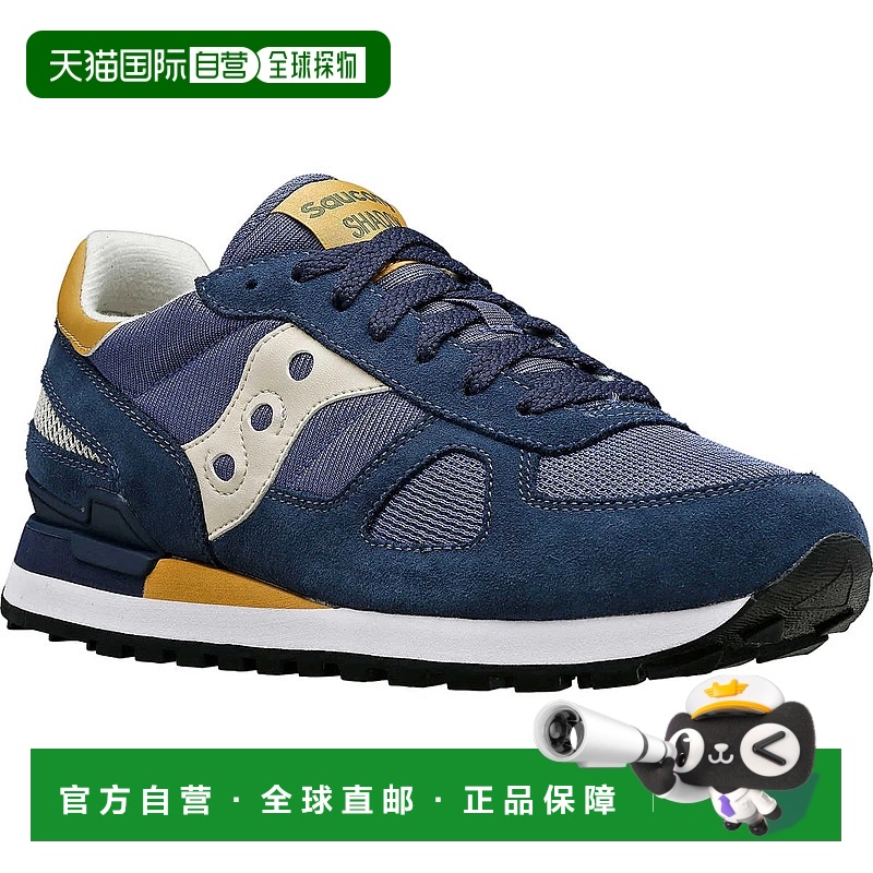 自营 Saucony Shadow Original S2108-858运动鞋男式海军蓝慢跑鞋