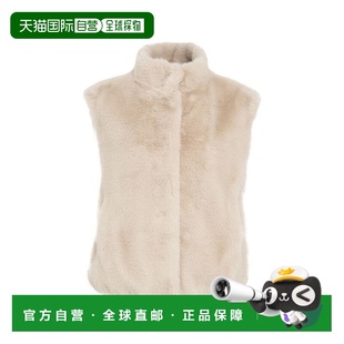 中性色 自營herno高領人造毛皮背心 隱藏式 閉合 美國奧萊直發(fā)