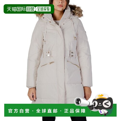 自营Guess Polyester Women's Coat - cream 美国奥莱直发