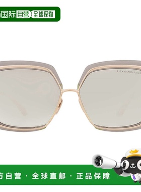 自营Dita NARCISSUS Grey Gold Gradient Flash Square Ladies Su