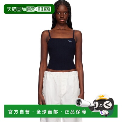 1h可退 香港直邮潮奢 MAISON KITSUNE 女士 海军蓝 Baby Fox Patc