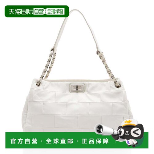 自营Chanel Lambskin Patchwork Igloo Shoulder Bag - white 美