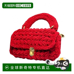 美国奥莱直发 自营 urban expressions红色女式 梭织手提包
