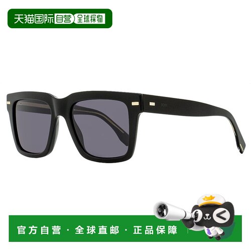 自营Boss Men's Eco Acetate Sunglasses B1442S 807IR Black 53m