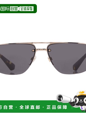 自营Burberry Dark grey Navigator Men's Sunglasses BE3164 110