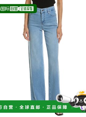 自营frame denimFRAME Le Slim Honeymoon Palazzo Jean - blue