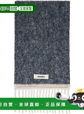 1h可退 香港直邮潮奢 Jacquemus 女士 海军蓝 The Carro 围巾 24H