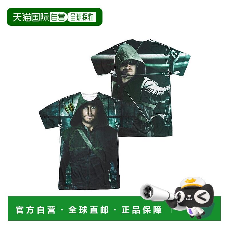 自营 gildan箭头双面（正面/背面印花）短袖成人涤纶圆领 T 恤/T