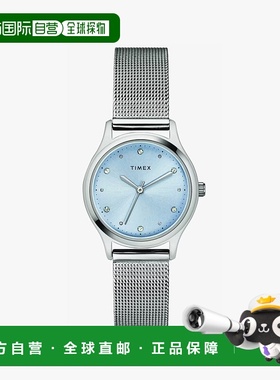 自营 Timex Transcend女士连衣裙手表-灰色 美国奥莱直发天美时