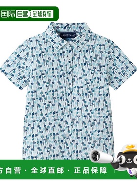 自营 andy & evanAndy&Evan迷你棕榈纽扣衬衫-白色 美国奥莱直发