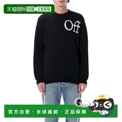 自营off-whiteBookish黑色排版针织毛衣-黑色 美国奥莱直发