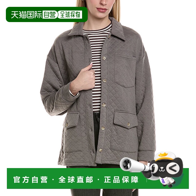 自营Chaser Burnout Quilted Pillow Fleece Yoko Jacket - grey