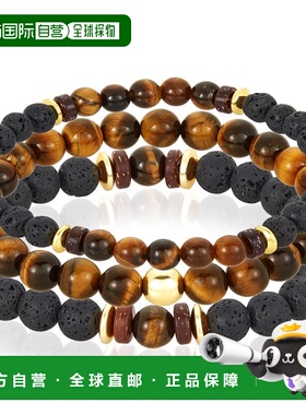 自营Crucible Los Angeles 3 件装虎眼石、熔岩、木材和金色赤铁