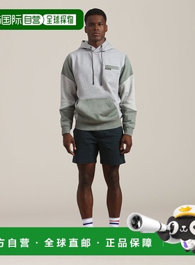 自营 members only男款 Drew 拼色连帽运动衫 - 灰色 美国奥莱直
