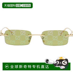 香港直郵潮奢 Block 女士 金色 古馳 Rectangular 1h可退 Gucci