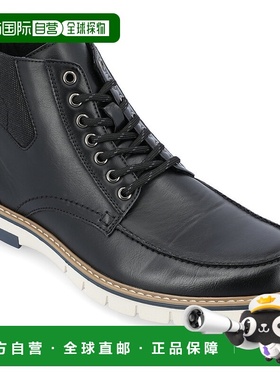 自营 Vance Co. Dalvin 系带踝靴 - 黑色 美国奥莱直发工装靴男靴