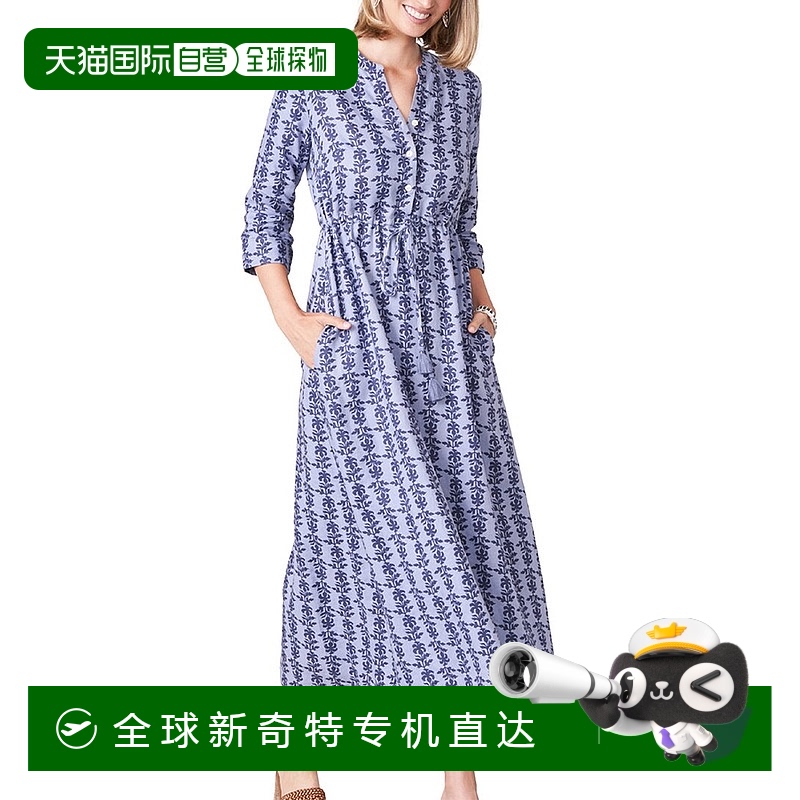 自营 Spartina 449蕾妮亚麻混纺迷笛连衣裙-多色 【美国奥莱】直