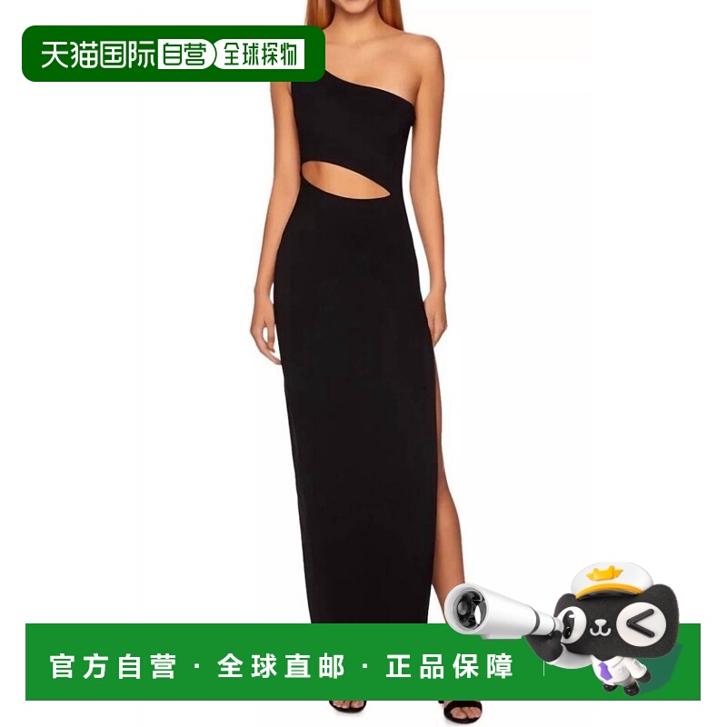 自营susana monacoOne Shoulder Cut Out Maxi Dress W Leg Slit