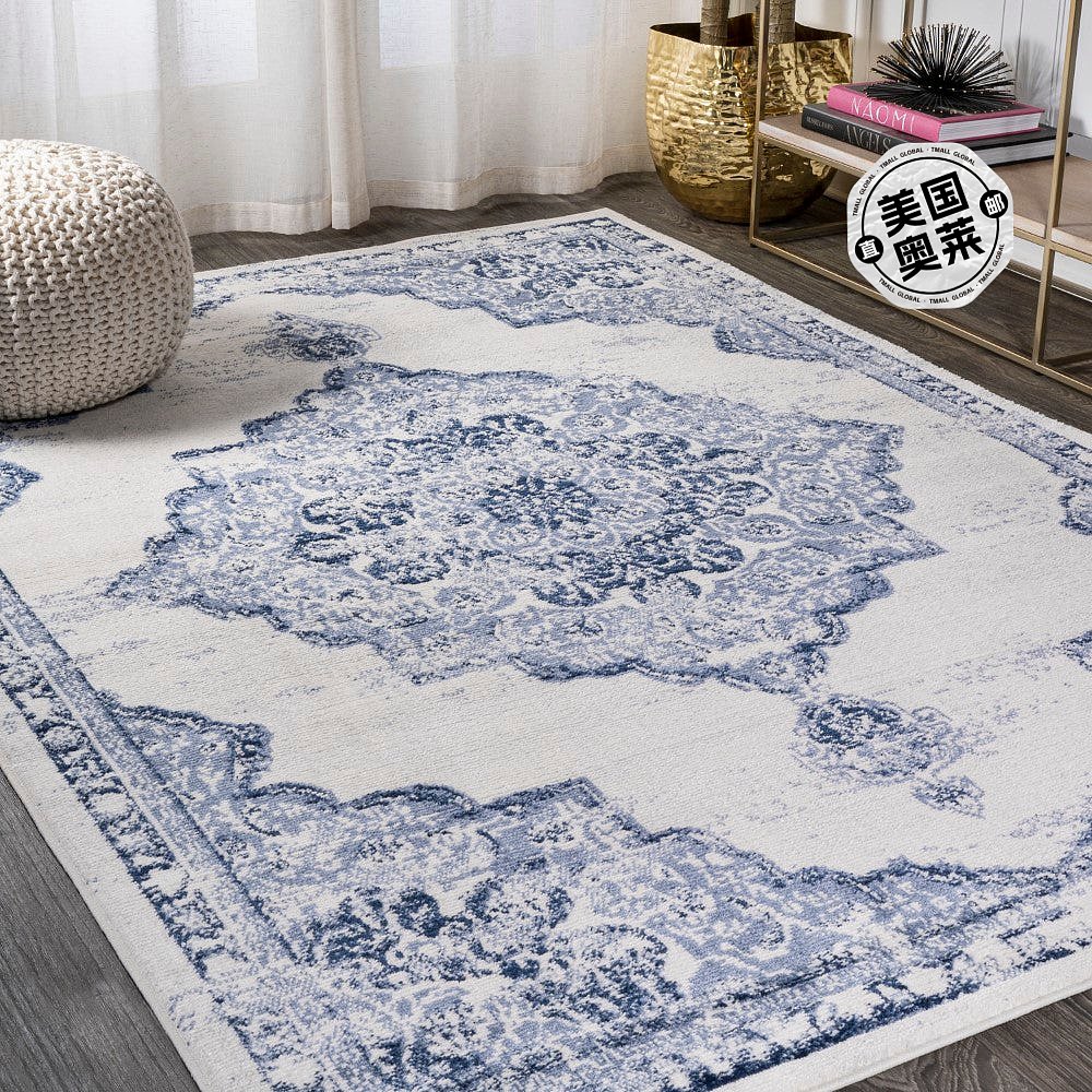 jonathan yAlhambra Ornate Medallion Modern Area 地毯 - 浅蓝/