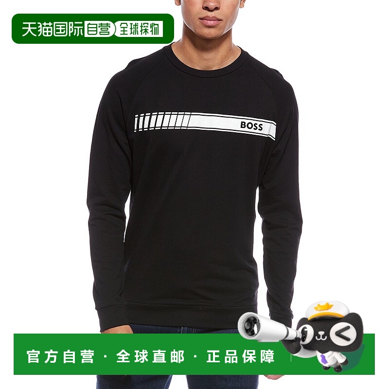 自营Hugo Boss Authentic Crewneck Sweatshirt - black 美国奥莱