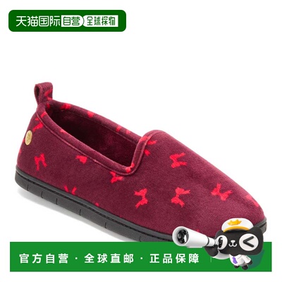 自营Dearfoams Women's Rachel Velour Closed Back - cordovan