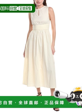 自营 WeWoreWhat钥匙孔迷笛连衣裙-白色 美国奥莱直发新款