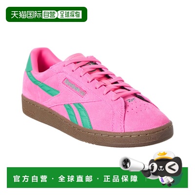 自营Reebok Club C Grounds UK绒面革运动鞋-粉红色 美国奥莱直发