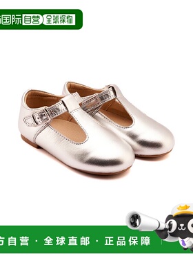 自营 Old Soles玫瑰T皮革Maryjane-银色 美国奥莱直发