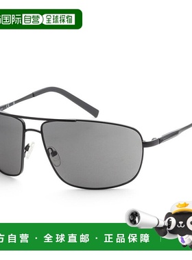 1h可退 【美国直邮】Guess|Guess 男士 66 毫米黑色太阳镜 GF0232