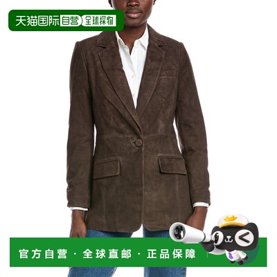 自营Walter Baker Mia Leather Blazer - brown 美国奥莱直发