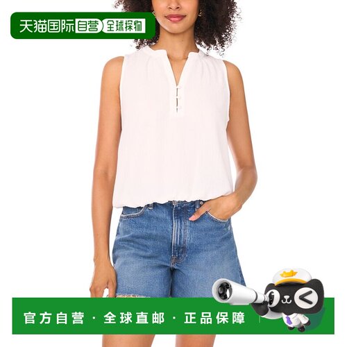 自营Vince Camuto Sleeveless Top - white 美国奥莱直发上衣背心