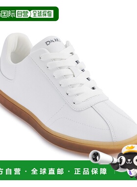 自营 dkny女式Seacliff系带运动鞋-亮白色 美国奥莱直发厚底