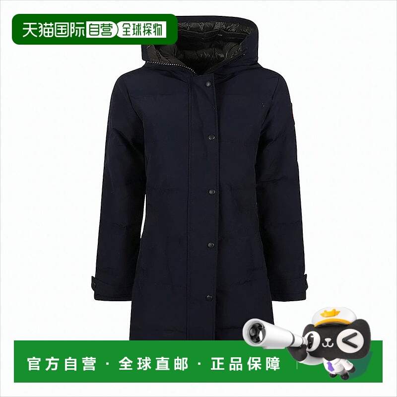 自营canada gooseQuilted Longline Hooded Parka With Snap-Butt