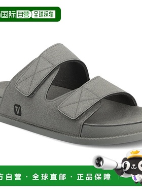 自营 vance co.Vance Orlando舒适可调节系带凉鞋滑盖-灰色 美国