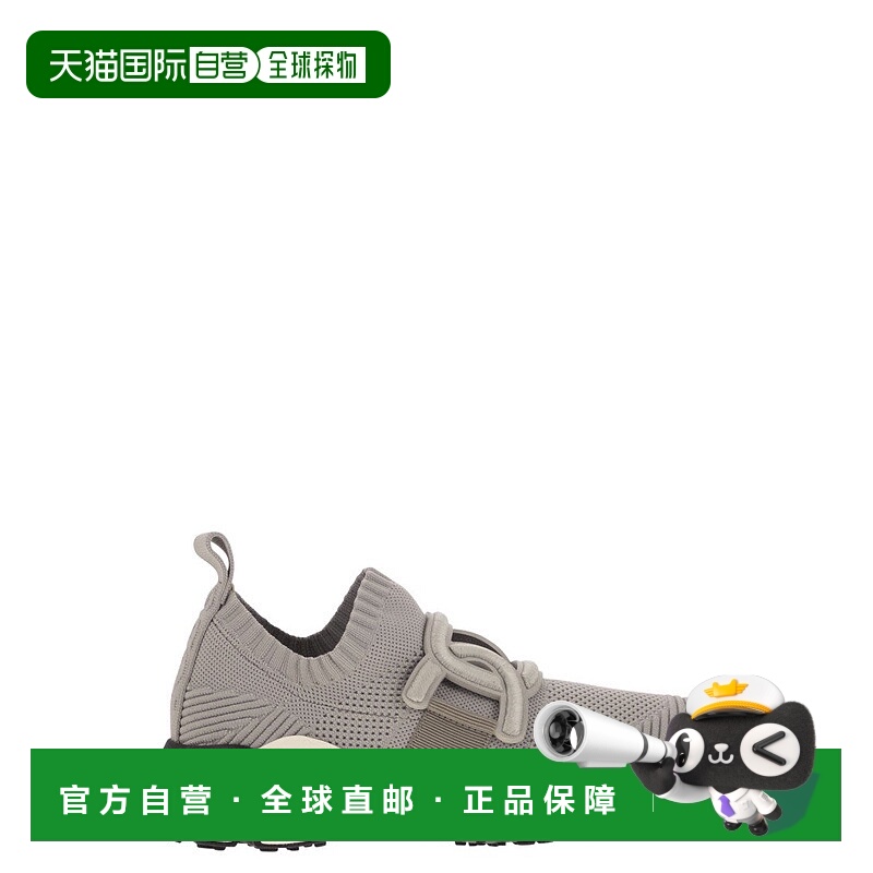 自营tod'sKate Sneakers In Technical Fabric - grey 美国奥莱直