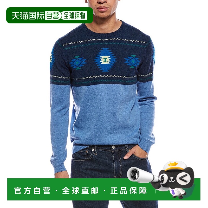 自营Brodie Cashmere Navajo Wool & Cashmere-Blend Crewneck Sw