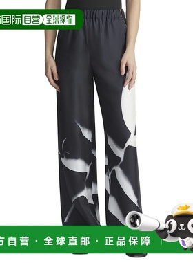 自营Lafayette 148 New York Riverside Silk Pant - black 美国