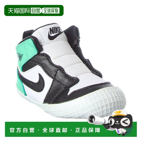 自营Nike Joran 1婴儿床皮革短靴-白色 美国奥莱直发耐克